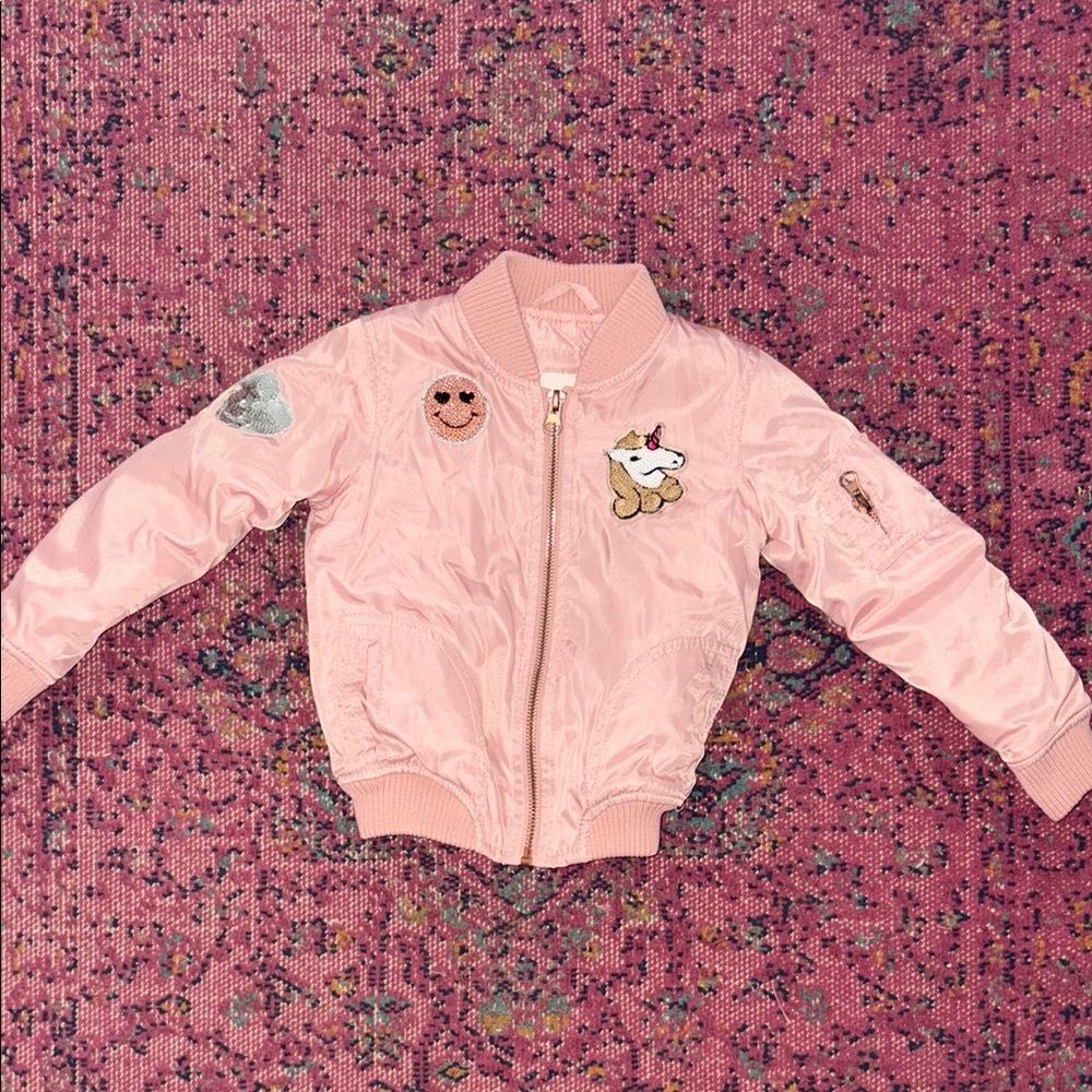 C&C California Light Pink Bomber Jacket 2t